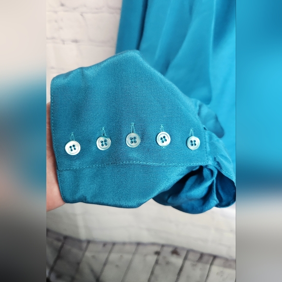 Saks Fifth Avenue/ Silk Blouse Top - Picture 6 of 7